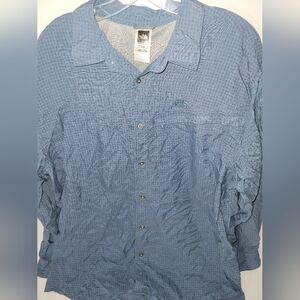 The North Face Blue Button Down Shirt Size XL